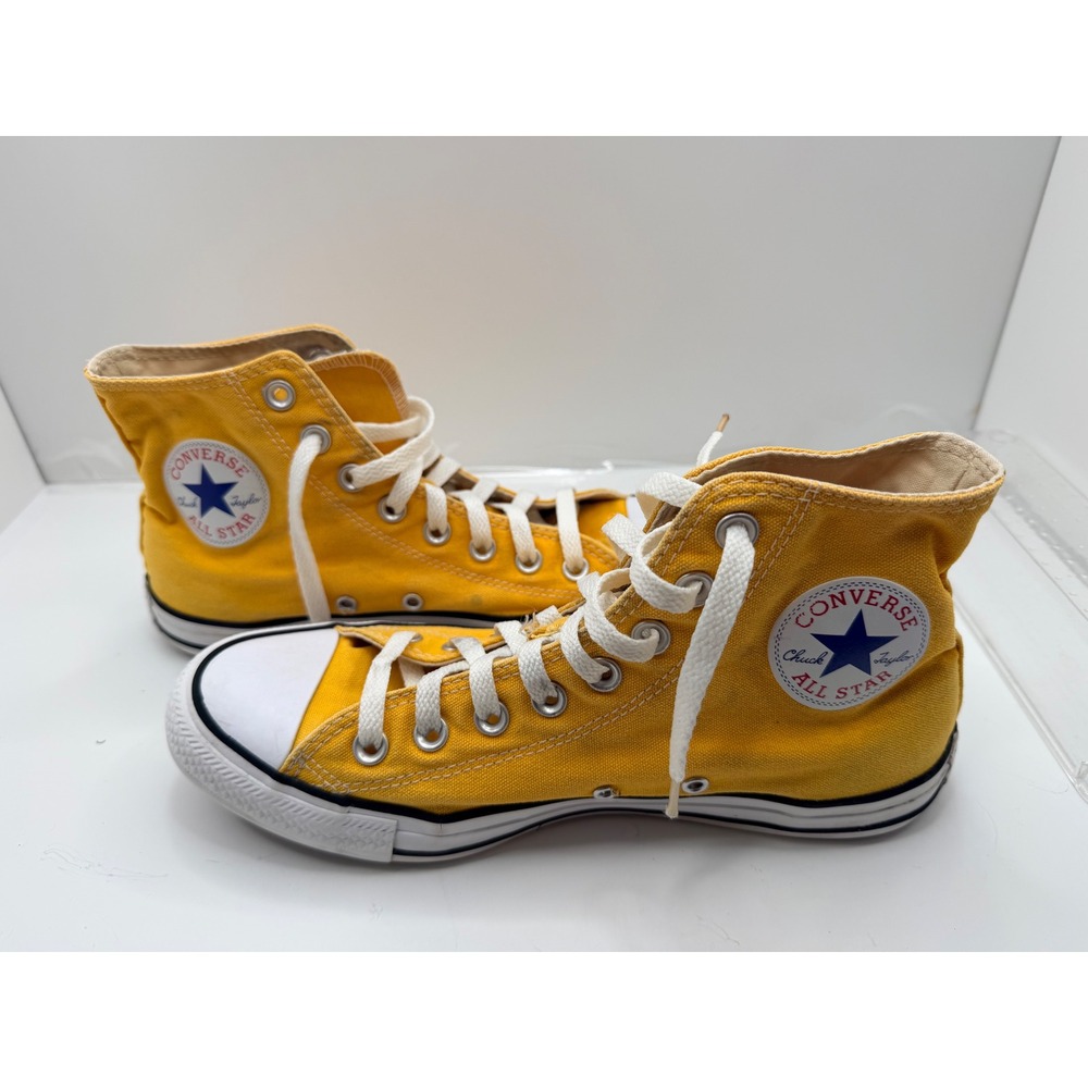 Converse Chuck Taylor All Star Yellow High Top Women's 9.5 Canvas Sneakers